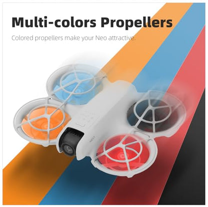 4 Pcs Propellers for DJI Neo Drone, Quick-Release Replacement Props Wings Blades for DJI Neo Drone Accessories - color: Red