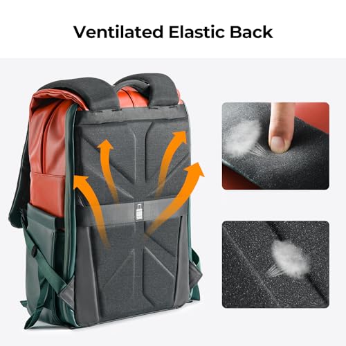 K&F CONCEPT Camera Backpack, 20L Camera Bags for Photographers - color: 06-orange Green