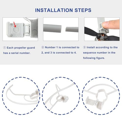 The Lord of the Tools 1Set Propeller Guard Compatible with DJI Mini 4K / Mini 2 SE Propellers Protector Drone Accessories Mini Drone Propeller Protector 4K Drone Safety Guard