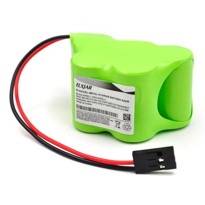 (4-Pack) 6V 1500mAh Ni-MH Receiver Battery with Hitec Connector - color: (4-Pack) 6V 1500mAh 2/3A Trapezoid