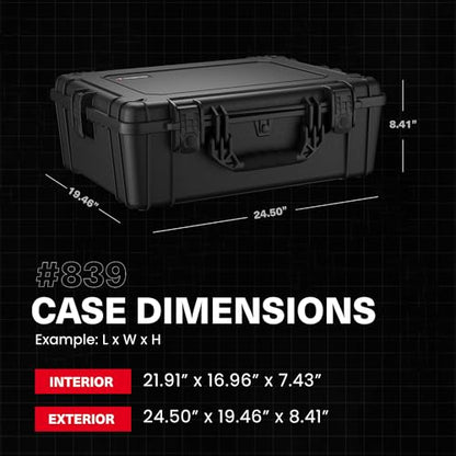 Condition 1 25" Large Waterproof Hard Case, Model 839, Ranger Green - color: Ranger Green