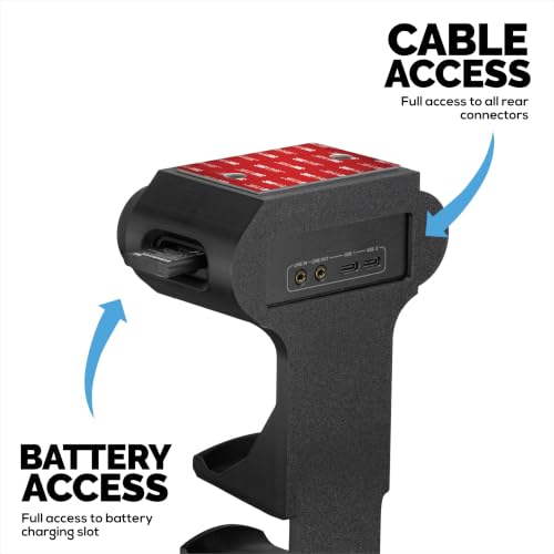 BRAINWAVZ Under Mount Game Controller & Headset Hanger for SteelSeries Arctis Nova Pro Wireless, Nova Elite & Pro Omni + Base Station Dock - Easy Install with Screws or VHB Tape - color: UM03