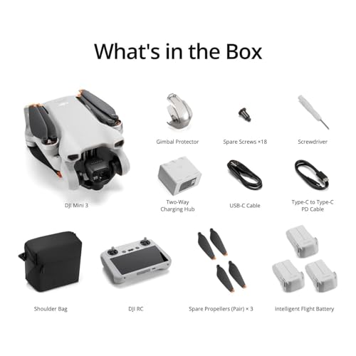 DJI Mini 3 Fly More Combo With DJI RC, 3 Batteries - style: DJI Mini 3 Fly More Combo (DJI RC)