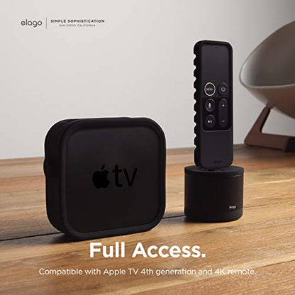 elago R3 Protective Case for Apple TV 4K Siri Remote 1st Generation - color: Black
