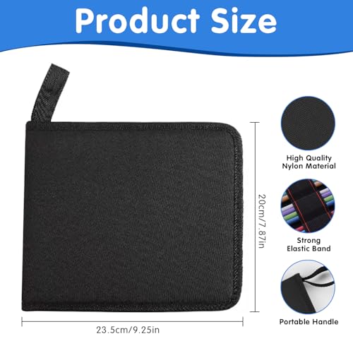 Professional Drawing Set,12 Colored Pencils,12 Graphite Pencils,Eraser,Case - color: Set-Skin