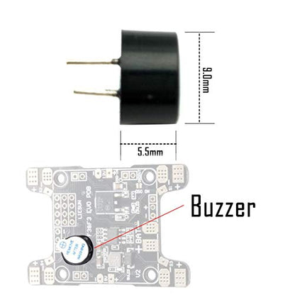 Super Loud 5V Active Alarm Buzzer Beeper Tracker 9X5.5mm for FPV Racing Drone RC Quadcopter PDB Flight Control (12 PCS)