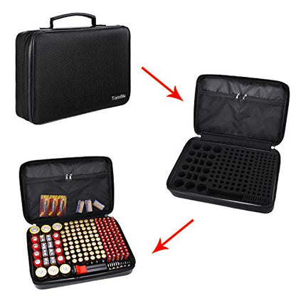 Tamfile Fireproof Battery Organizer Storage Case Waterproof&Explosionproof