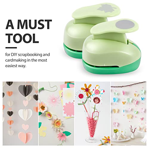 UCEC Paper Punches for Crafting, 1 Inch Craft Puncher, 6 Pcs Hole Punch - style: 6 Diffrent Shapes Set 2