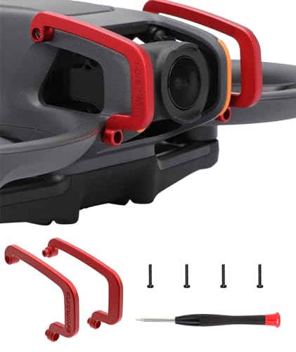 Gimbal Bumper Guard for DJI Avata 2, Lens Safety Bumper PTZ Protect Bar, Aluminum Alloy Anti-Collision Camera Protector for Avata 2 FPV Drone Accessories (Red) - color: Red