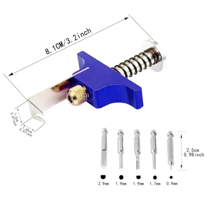 Propeller Puller Aluminum Alloy Removal Tool Props Remover， with Replacement Ejector Pins for RC FPV Drone BetaFPV Air65 75 (Blue)