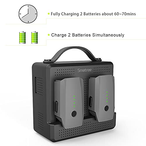 Smatree Mavic Pro Charging Station with Multi Battery Charger Compatible for DJI Mavic Pro/DJI Mavic Platinum Drone Intelligent Flight Battery