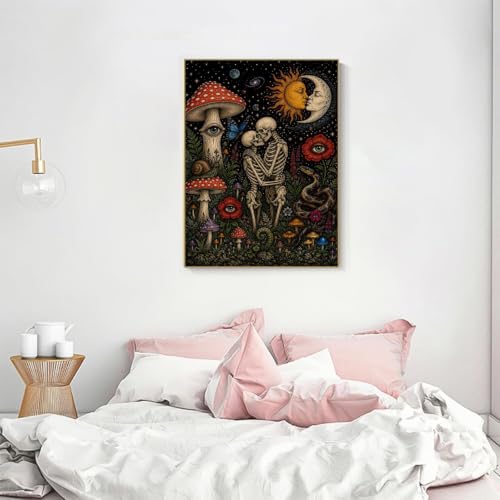 KICHANG Skull Diamond Art Kits for Adult Diamond Painting Kit for Beginner - color: DP04443
