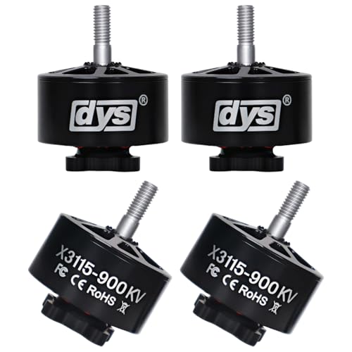 DYS 4pcs X3115 900KV 1050KV 1200KV Brushless Motor 6S for 9inch 10inch Long Range FPV Racing Drone Freestyle FPV Drone Quadcopter Motor (X3115 900KV 4PCS)