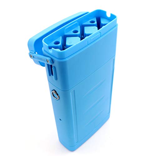 CUESOUL ANTIE Hard Dart Case, Holds 6 Steel/Soft Tip Darts & Extra Tips, Shafts & Flights, Durable Use - color: Solid Blue