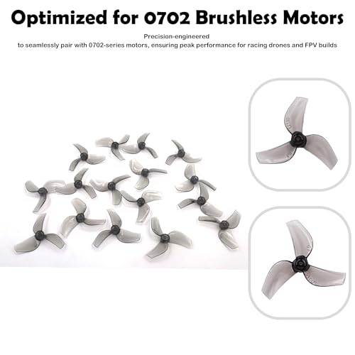Gemfan 1219s 3-blade Propeller 1.0mm Shaft FPV Tinywhoop Micro Drone 0702