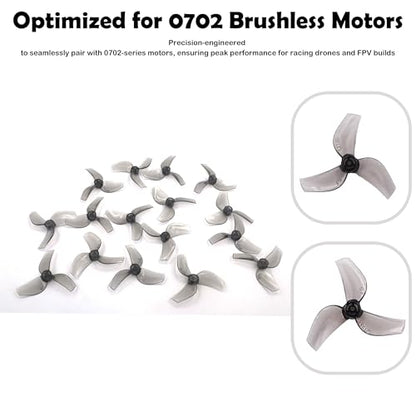 Gemfan 1219s 3-blade Propeller 1.0mm Shaft FPV Tinywhoop Micro Drone 0702