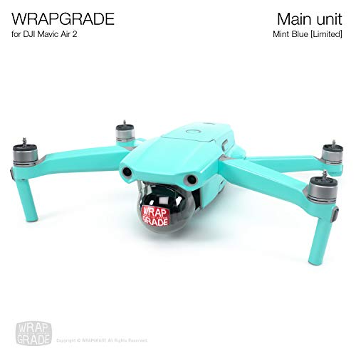 Wrapgrade Main Unit Skin Compatible with DJI Mavic Air 2 (Mint Blue) - color: MINT BLUE