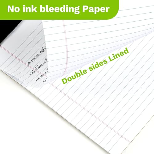 Goefun Legal Pads 8.5 x 11-50 Sheets Notepad, 12 Pack White Lined Notepads - color: white, size: 8.5x11