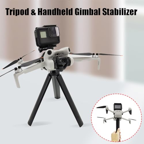 Mini 4 Pro Drone Camera Mount Top Carry Extension Bracket with 1/4 Screw Tripod Mount Adapter Compatible for DJI Mini 4 Pro/Mini 3 Pro/Mini 3 Drone Accessories for Action Camera/LED Flight Light