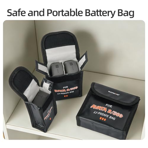 Fireproof Safe Bag for DJI Avata 360 2 Battery Accessories-Large - size: Large (for 3 batteries)