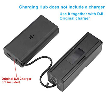 Hanatora 4 in 1 Foldable Battery Charging Hub for DJI Mavic 2 Pro/Zoom/Enterprise Drone,Multiple Charger Accessories with Charge Indicator LCD Display