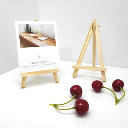 4 PCS Mini Wood Display Easels, Small Wooden Easel Stands