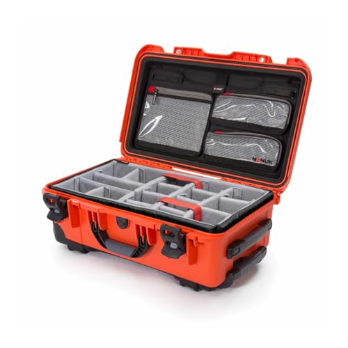 NANUK 935 Pro Photo Kit Camera Case, Waterproof Wheeled Hard Case, Carry-On - color: Orange - Pro Photo Kit