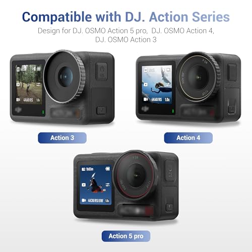 JJC 2Pcs Lens Silicon Ring for DJI Osmo Action 5 Pro 4 3 & Xtra Edge Pro - color: 2Pcs Silicone Lens Protective Ring
