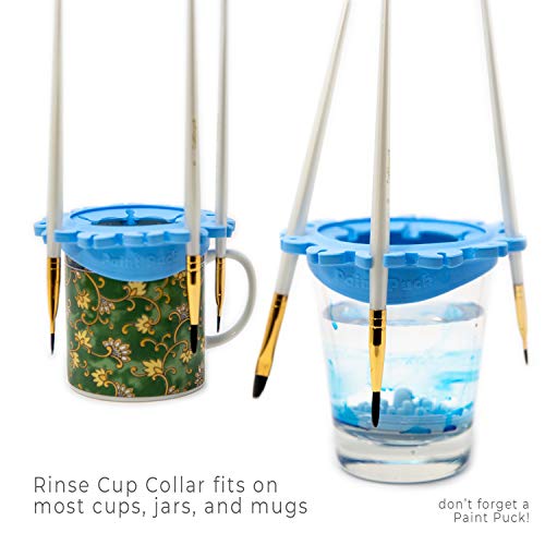 Paint Puck Ultimate Rinse Cup Paint Brush Cleaner, Mug (4 in), Blue - color: Blue, size: Mug