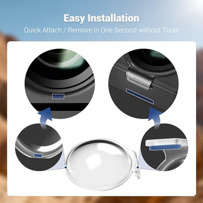 JJC Osmo 360 Lens Protector Dual Lens Guards for DJI Osmo 360 - color: 1 Pack