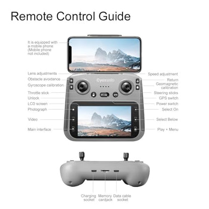 V168MAX Drones with Camera for Adults 4k, Black (3 Batteries)
