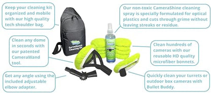 PRO Surveillance Cleaning Kit - Safely Clean Any Security Camera Safely from The Ground