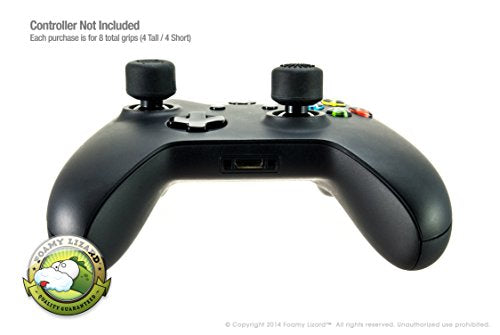 Foamy Lizard AceShot Raised Thumb Grips for Xbox One & Steamdeck, Black - color: Black