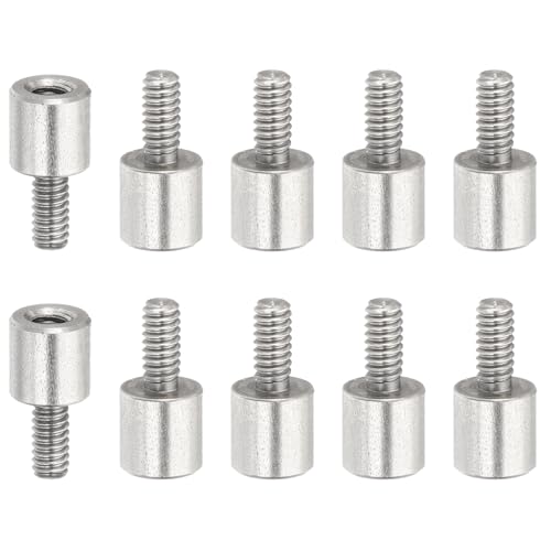 PATIKIL 10 Pcs M2x5+4mm Stainless Steel Standoff Extension Posts Screws,Metric Male Female Thread Adapters Spacer for PCB,Quadcopter Drone,Computer & Circuit Board Assortment Kit - size: M2x5+4mm