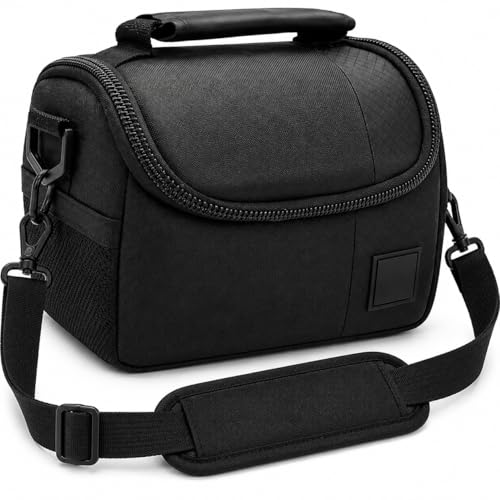 eCostConnection Small Soft Padded Camera Equipment Bag/Case For Canon, Nikon, Sony, Samsung, Olympus, Pentax, Panasonic & More… + Microfiber Cloth