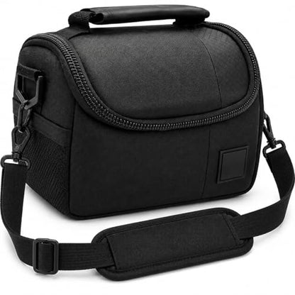 eCostConnection Small Soft Padded Camera Equipment Bag/Case For Canon, Nikon, Sony, Samsung, Olympus, Pentax, Panasonic & More… + Microfiber Cloth