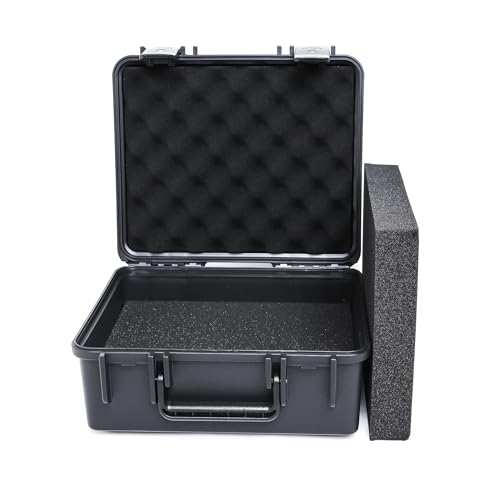 12in Hard Shell Case with DIY Customizable Foam Insert (10.6 x 8.9 x 3.3in Interior) - size: 10.6 x 8.9 x 3.3 inches