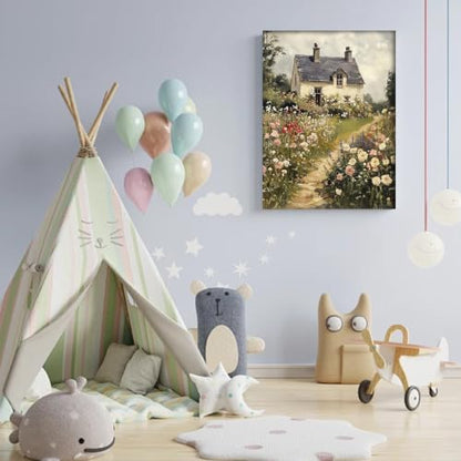 WUDWL Paint by Numbers Kit for Adults Framed Canvas, with Wooden Easel - color: YH04246
