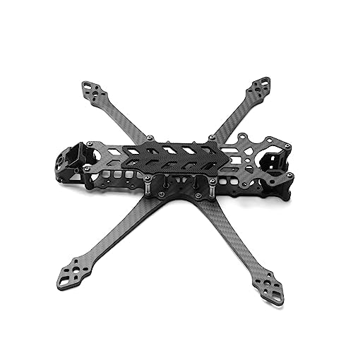 HUIOP Freestyle Frame Kit, 7 inch 295mm FPV Carbon Fiber Freestyle Frame Kit Wheelbase 295mm Arm 5.0mm Suitable for Long Range Drone