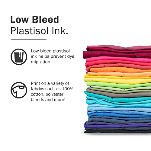 Rapid Cure® Black Plastisol Ink - Silk Screen & Screen Printing Ink, Gl - color: Black, size: 128 fl oz