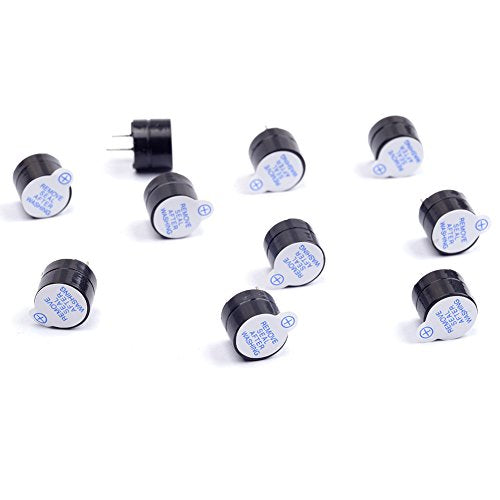 10Pcs 5V Active Buzzer Electronic Alarm Magnetic Long Continuous Beep for Arduino (Pack of 10) CYT1036