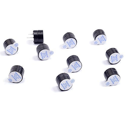 10Pcs 5V Active Buzzer Electronic Alarm Magnetic Long Continuous Beep for Arduino (Pack of 10) CYT1036