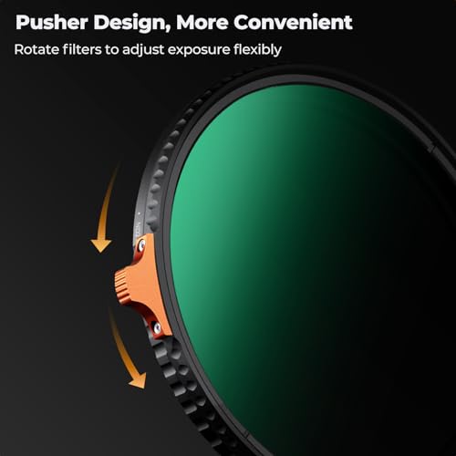 K&F CONCEPT 62mm Side Lever Variable ND Lens Filter ND2-400 (1-9 Stops) - size: 62mm