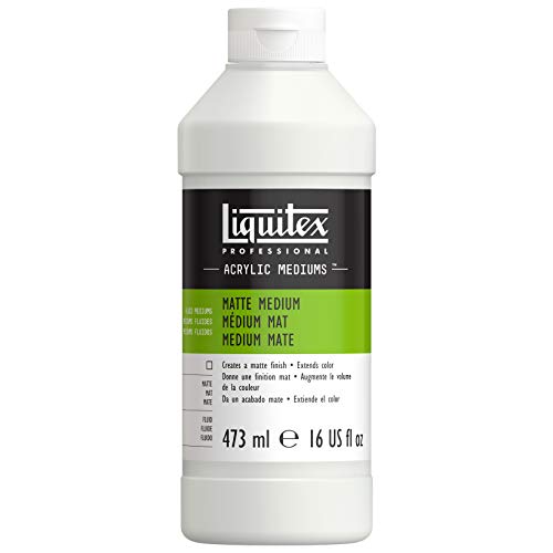 Liquitex Professional Matte Medium, 473ml (16-oz) - color: Matte Medium, size: 16 Fl Oz (Pack of 1), style: 16-oz