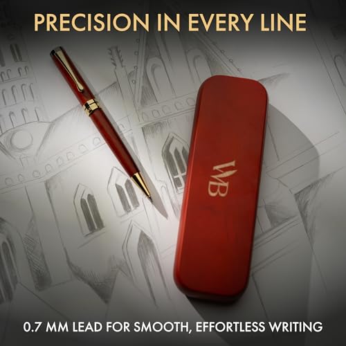 Wordsworth & Black Luxury Bamboo Wood Mechanical Pencil 0.7mm for Drafting - color: Rosewood