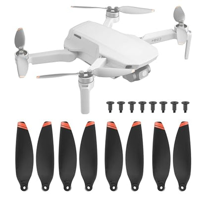 8Pcs Mini 2 Propellers for DJI Mini 2 & Mini 2 SE Mini 4K Drone Replacement Spare Parts Accessories Low-Noise Quick-Release Blades Props