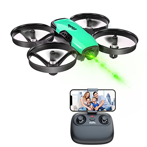 Loolinn | Drone for Kids 8+ Gift with Camera - Mini Drone, Remote Control Quadcopter Drone with 90° Adjustable Camera, Safe for Kids, Photos and Videos, Easy to Fly (Gift for Boys and Girls) - color: 1. Green