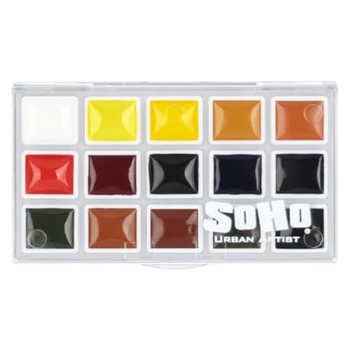 Soho Urban Artist Watercolor Set w/15 Colors