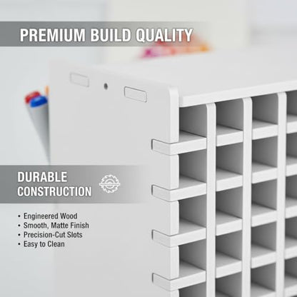 DAYUMKOU 2 Pcs 180 Marker Organizer Holder with 5mm Wood Plastic Board