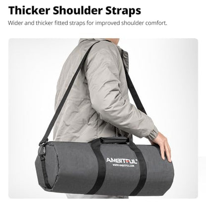AMBITFUL Widened Version Tripod Carrying Case Bag 21/25/31/39/43/47/51/55/ for Light Stands,Boom Stand,Umbrella and Tripod Photography Accessories (21.65in(55cm)*Φ7.08in(18cm)) - color: 21.65in(55cm)*Φ7.08in(18cm)